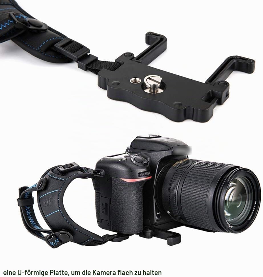 JJC Handschlaufe für DSLR Kamera Canon Nikon Olympus Sony Panasonic Pentax(mit U Typ Plate)