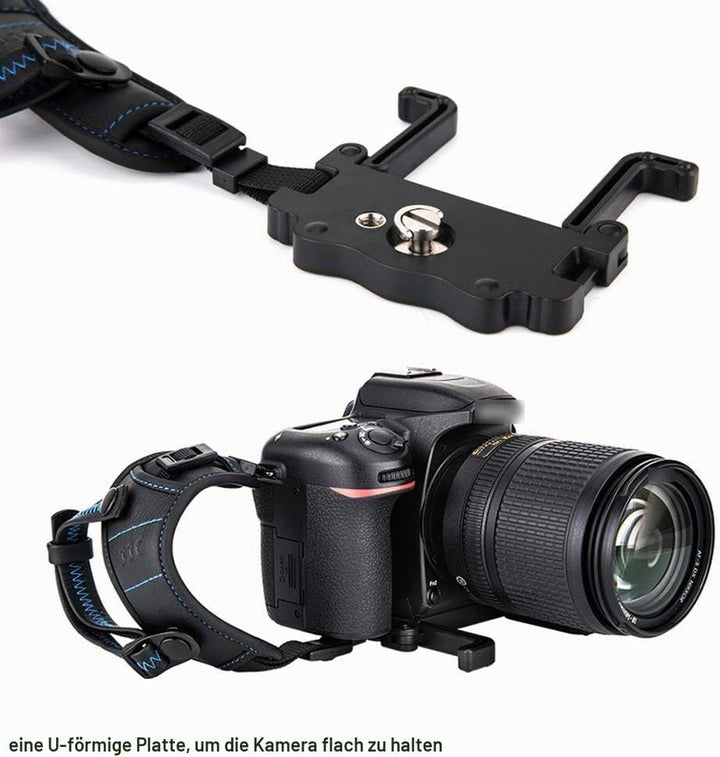 JJC Handschlaufe für DSLR Kamera Canon Nikon Olympus Sony Panasonic Pentax(mit U Typ Plate)