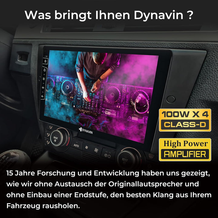DYNAVIN Android Autoradio Navi für BMW 3er E90 E91 E92 E93 ohne I-Drive; 9 Zoll Radio mit Wireless C