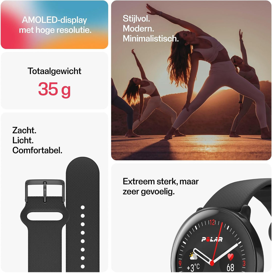 Polar Ignite 3 - Fitness- und Wellness-Smartwatch mit GPS, Schlafanalyse, AMOLED-Display, 24/7-Activ