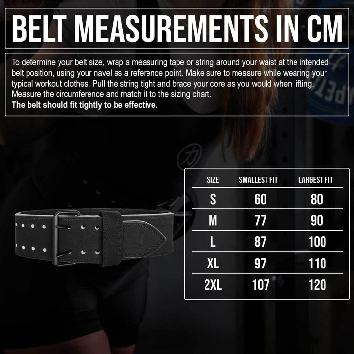 Strength Shop 13mm Prong Belt Gewichthebergürtel mit Schnallenverschluss, IPF-zertifiziert, Robuster