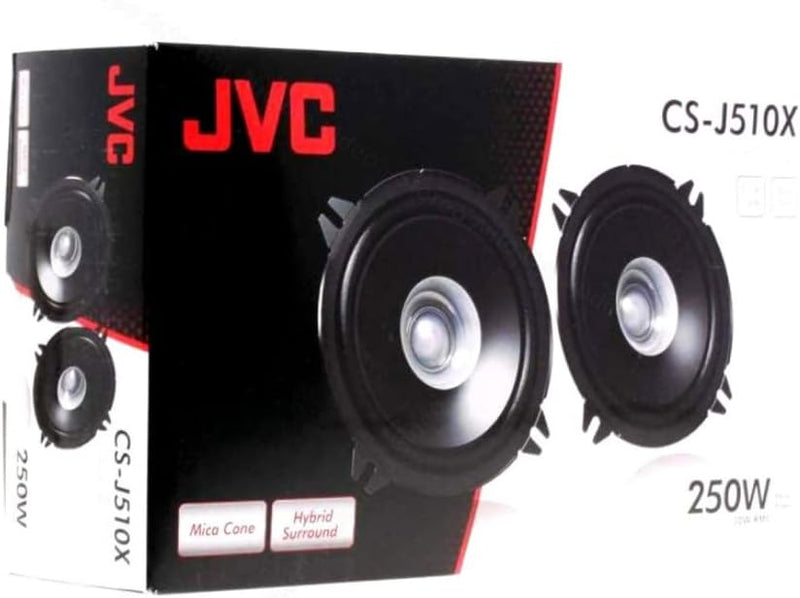 JVC CS-J510X Doppelkegel-Koaxial-Lautsprecher für Auto, 13 cm, 250 W
