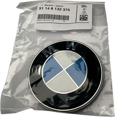 BMW Original Hood Roundel Emblem mit 2 Ösen für alle Modell und für Stamm E32/e38 7-Serie von 86 - 0