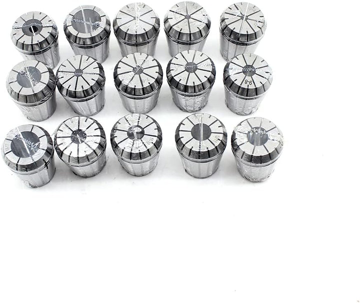 Futchoy Spannzangensatz ER32 17-tlg Spannzangenfutter Satz 15 Stueck 3-20MM Spannzangenfutter mit Bo