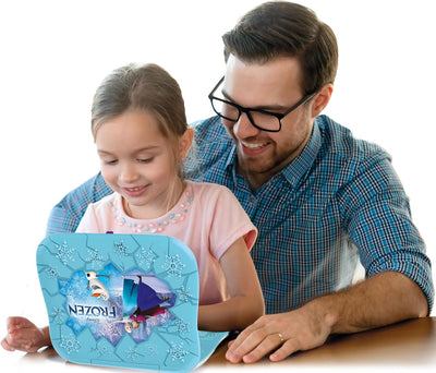 Clementoni Disney Frozen Laptop-Lernspiel, 4 Jahre, Kinder, elektronisches Geschenk, Italienischer s