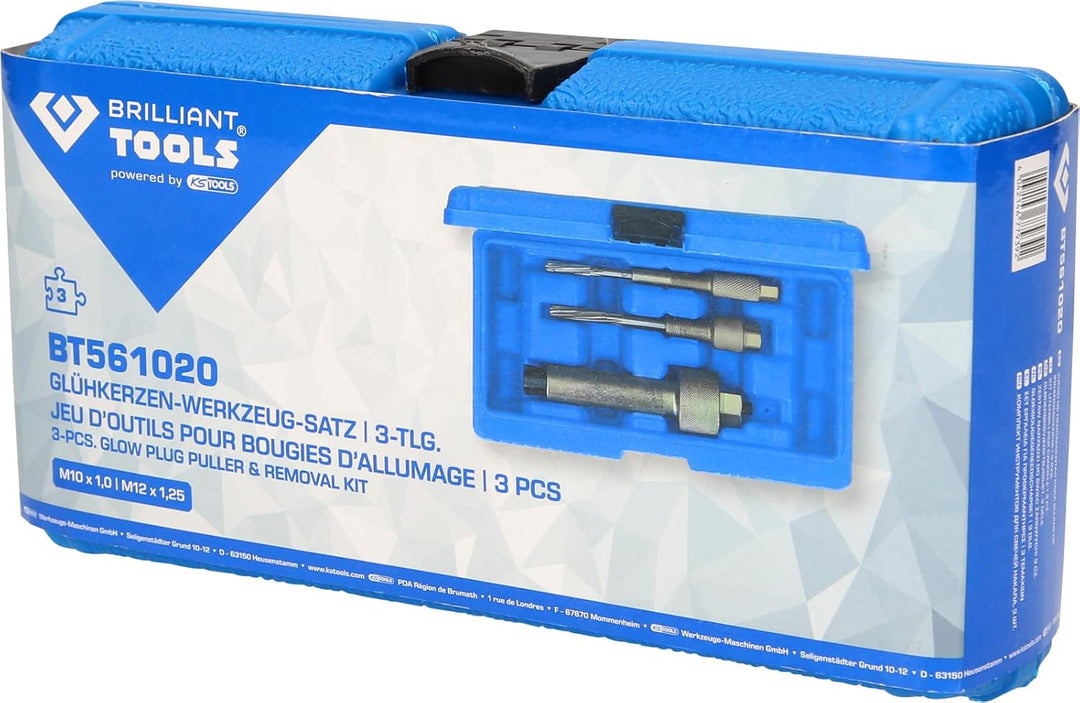 BRILLIANT TOOLS BT561020 Glühkerzen-Werkzeug-Satz, 3-tlg [Powered by KS TOOLS]