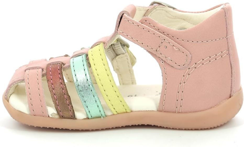 Kickers Mädchen Bigfor Sandale 21 EU Hellrosa Multico, 21 EU Hellrosa Multico