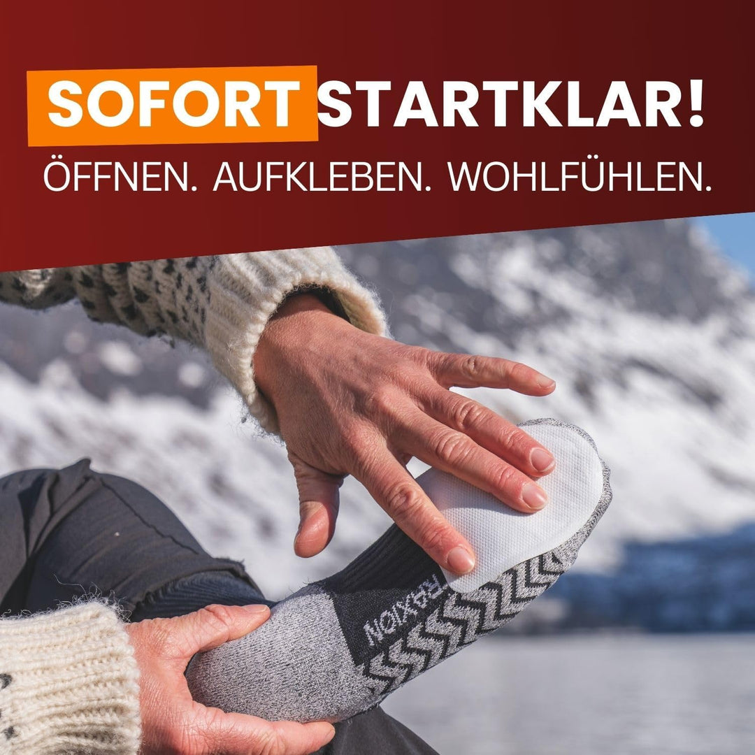 THERMOPAD Zehenwärmer – DAS ORIGINAL: Wärmepads für 9 Stunden Wärme I Sofort einsatzbereite Fusswärm