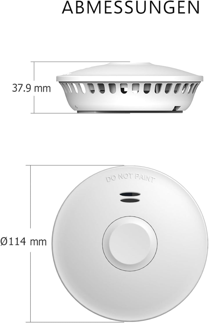 ELRO FZ5010R Funk Vernetzbarer Rauchmelder mit 10-Jahres-Batterie - Entspricht der Europäischen Norm