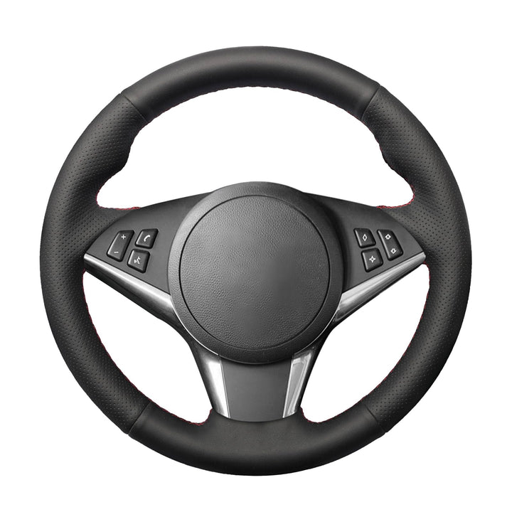 MEWANT Lenkradbezug für E60 M5 E63 E64 Cabrio M6 DIY Hand Nähen Kunstleder Auto Lenkradbezüge Wrap m