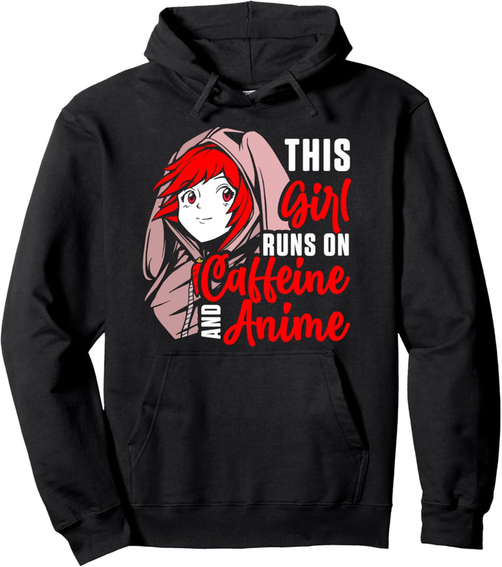 Mädchen Koffein Anime Japanische Kultur Japan Manga Otaku Pullover Hoodie