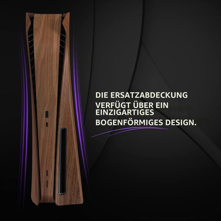 eXtremeRate Re-Design eXcover Shell für ps5 Konsole Disc Edition, Intergriert Abdeckung Front/Rückpl