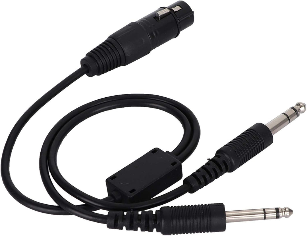 Sharainn Headset Adapter, Tragbares Aviation Kopfhörer Adapterkabel Luftfahrt-Kopfhörerkabel für Air