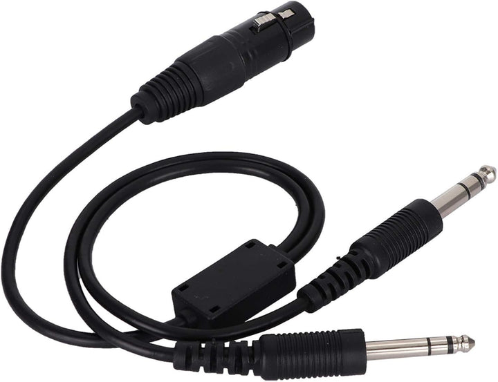 Sharainn Headset Adapter, Tragbares Aviation Kopfhörer Adapterkabel Luftfahrt-Kopfhörerkabel für Air