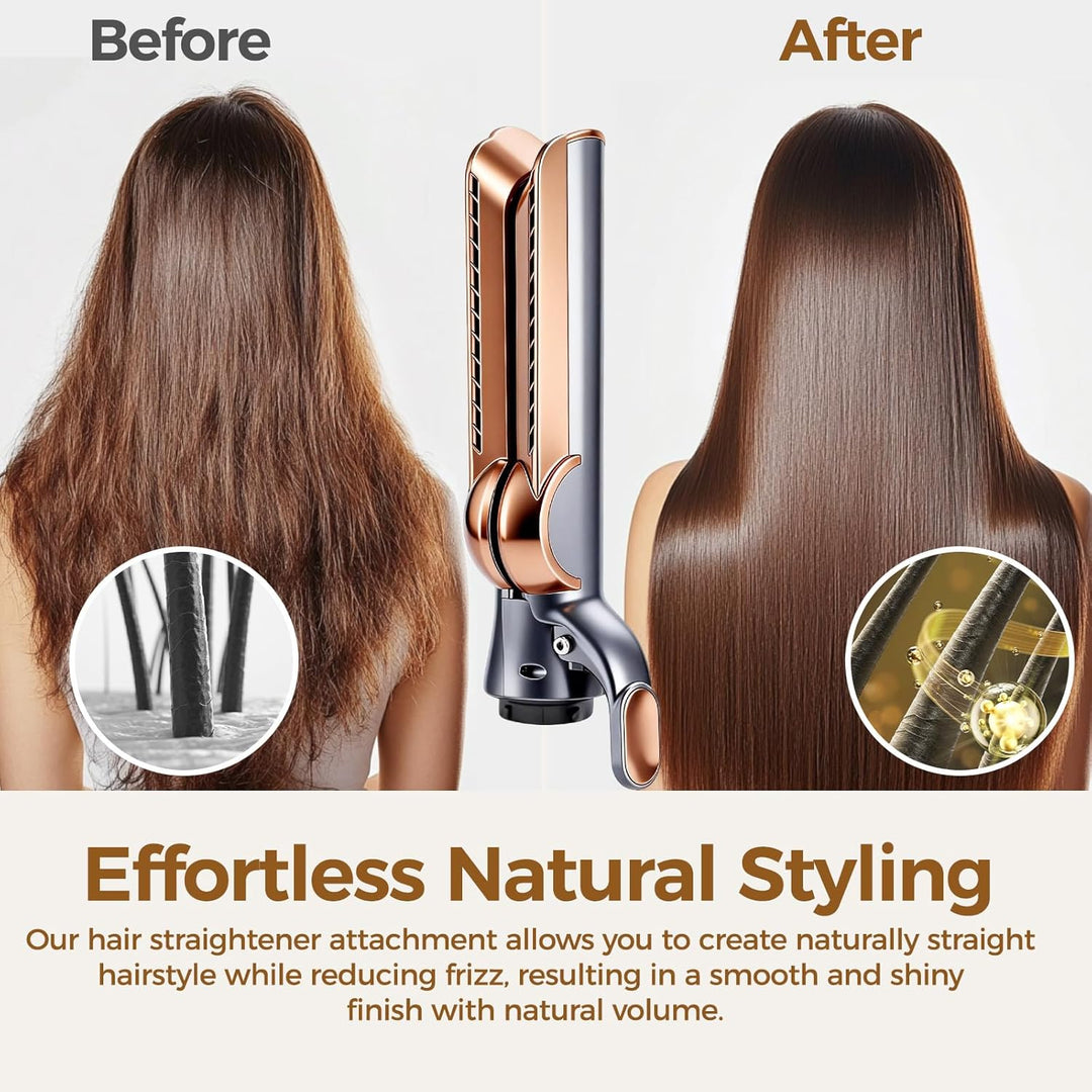 Haarglätter Aufsatz für Airwrap Kompatibel mit HS01/HS05/HS08, Glätteraufsätze mit Airflow Technolog
