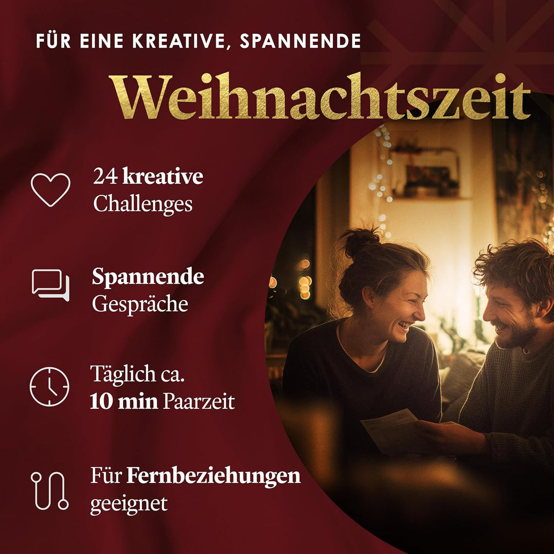 Adventskalender für Paare: Zeit für Abenteuer I Date Adventskalender 2025 für Pärchen I Duell Weihna