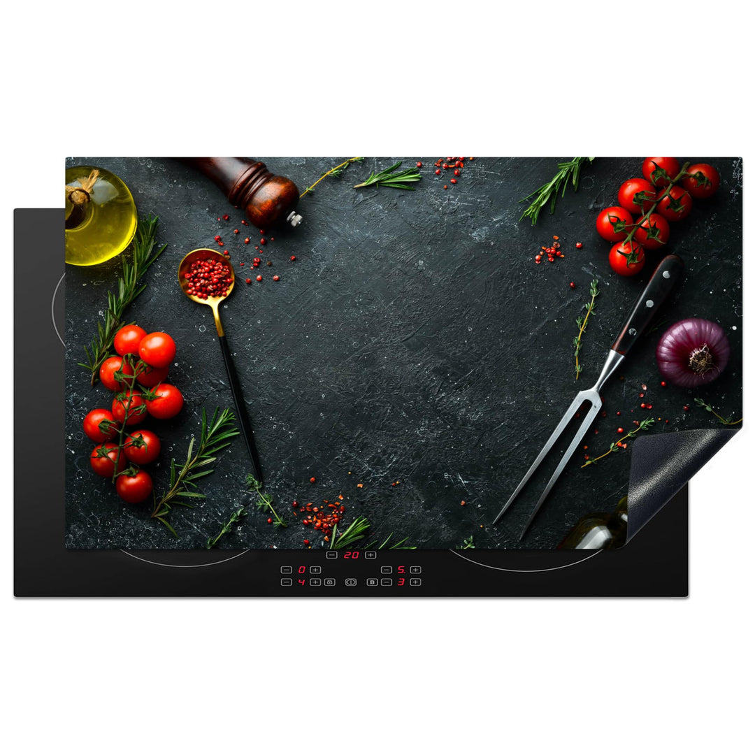 Herdabdeckplatte 90x52 cm Einteilig Herdabdeckung Abdeckplatte für Ceranfeld Abdeckung Induktionskoc