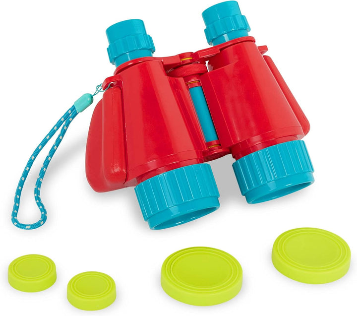 B. toys - Mini-Ferngläser - Kinder-Feldstecher - Rotes Spiel Ferngläser - Spielplatz & Gartenspielze