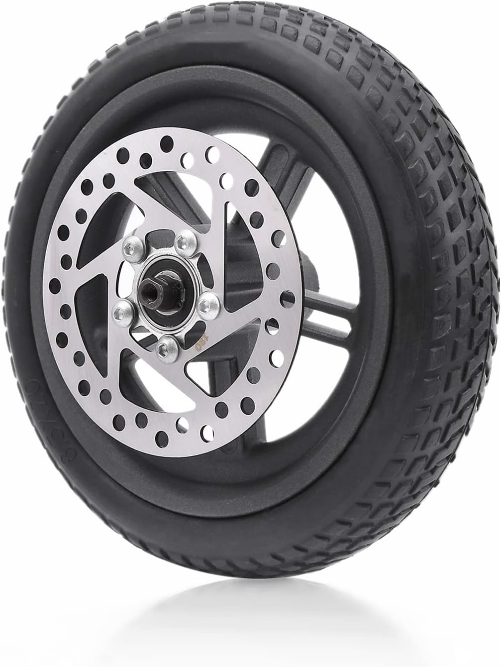 Alomejor 8,5-Zoll-Elektroroller-Hinterrad-Ersatzreifen mit 120-mm-Scheibenbremssatz für M365 Pro