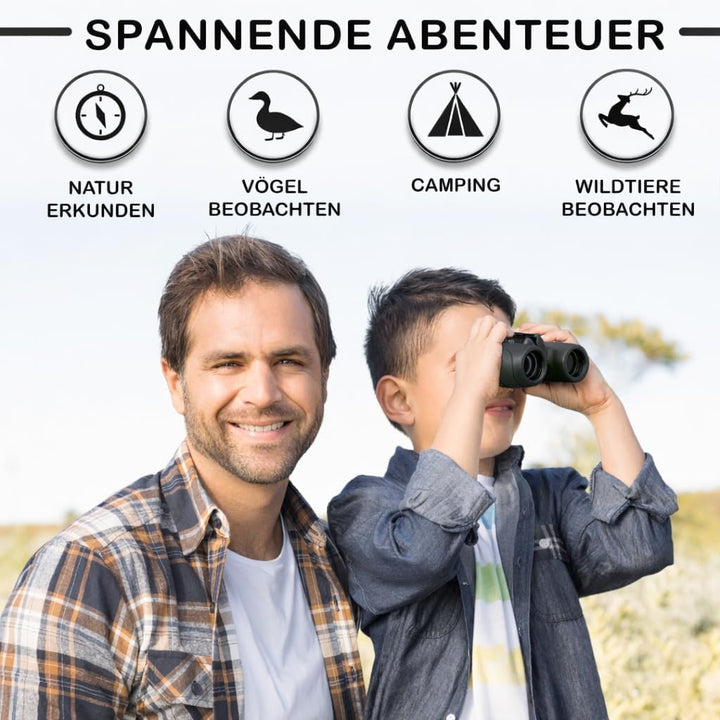 Fernglas für Kinder - Optimales Geschenk zu Ostern für kleine Jungen und Mädchen - Starke Vergrösser
