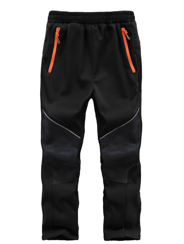 Zzkouine Kinder Softshellhose Schneehose Skihose Warme Hosen Jungen Mädchen Winterhose Outdoorhose W