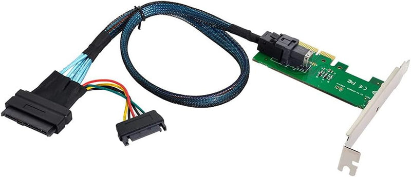 Xiwai PCI-E 3.0 4.0 auf SFF-8643 Kartenadapter und U.2 U2 SFF-8639 NVME PCIe SSD Kabel für Mainboard