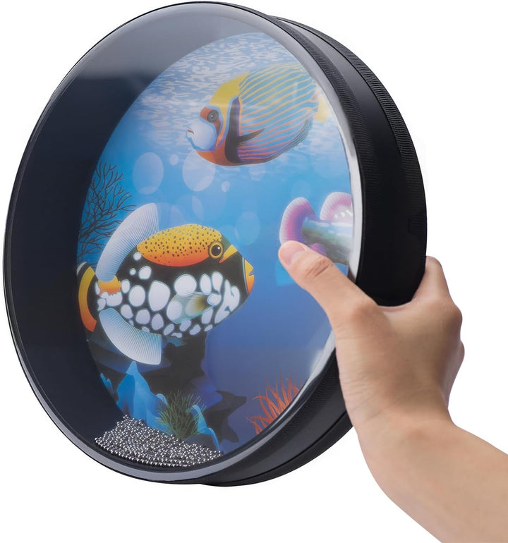 25cm Ozeantrommel Ocean Drum Wellentrommel Percussion Drum Musikinstrument Percussion mit Stahlkugel
