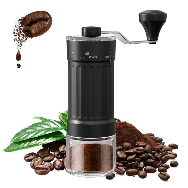 Manuelle Kaffeemühle, Externer Verstellbarer Handkaffeemühle, Kaffeemühle Verstellbarer Mahlgrad von