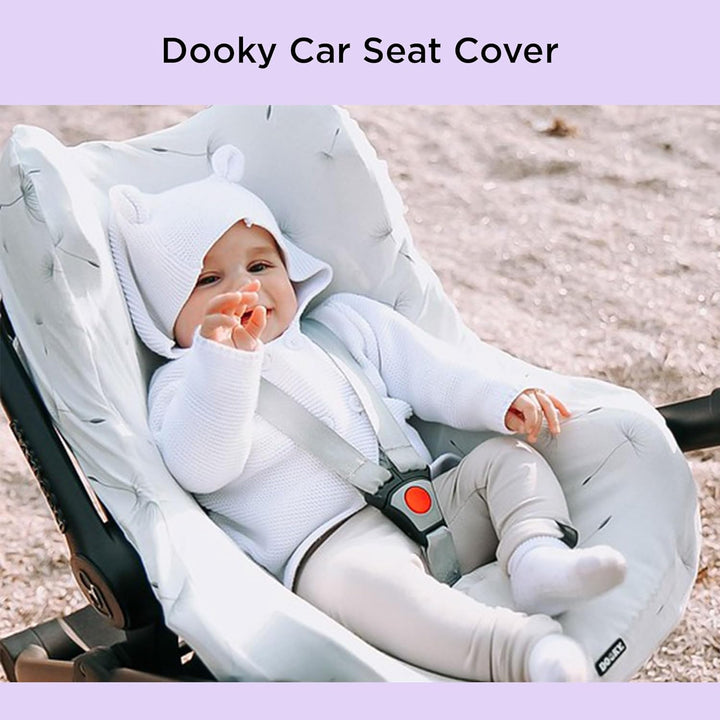 Original Dooky Seat Cover Schonbezug Dandelion für Babyschale Universalgrösse geeignet für 3 und 5 P