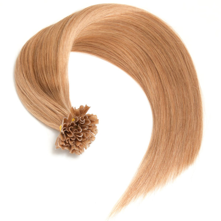 150 x 1g x 50cm dunkelblonde Nr. 18 glatte indische Remy 100% Echthaar U-tip Extensions/Echthaar-Str