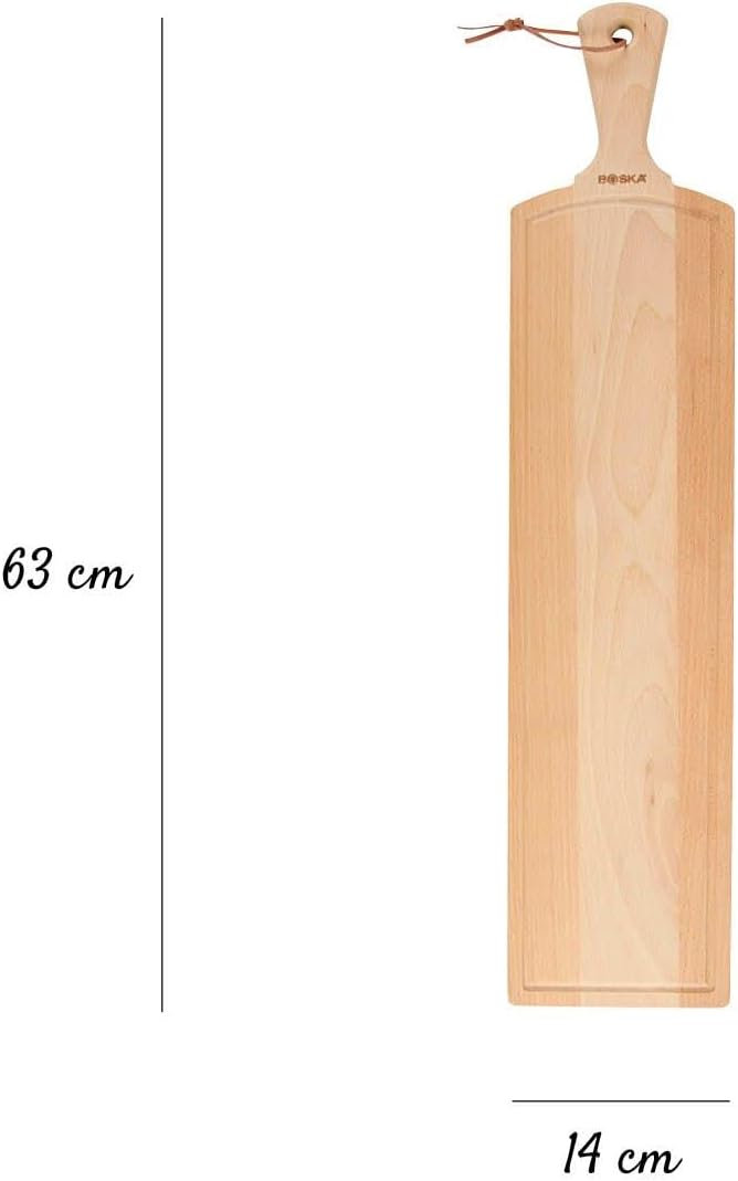 Boska Servierbrett Amigo L holz, Schneidebrett Holz, Holzbrett Küche Gross, Frühstücksbrettchen Holz