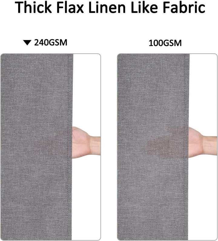 Flachs Leinen wie 240GSM Schwerer Stall Duschvorhang für Badezimmer mit Haken Hotel Luxus Stoff wasc