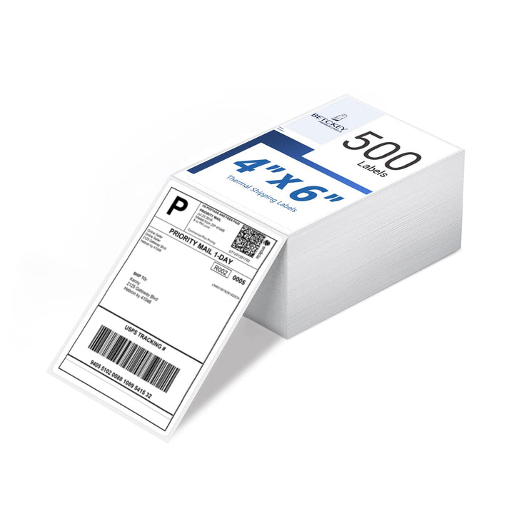 BETCKEY - 102mm x 152mm, Thermo Direktversand Etiketten, Kommerzielles Grade mit Perforation, 4" x 6