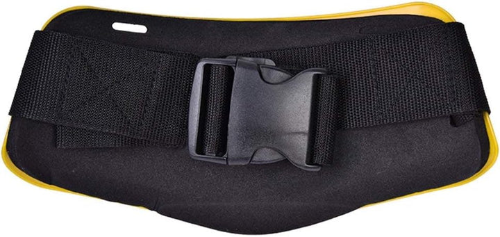 Dilwe Angelrutenhalter Einstellbare Kampfgürtel Stand Up Halter Rod Racks Gürtel für Angeln(Gelb), G