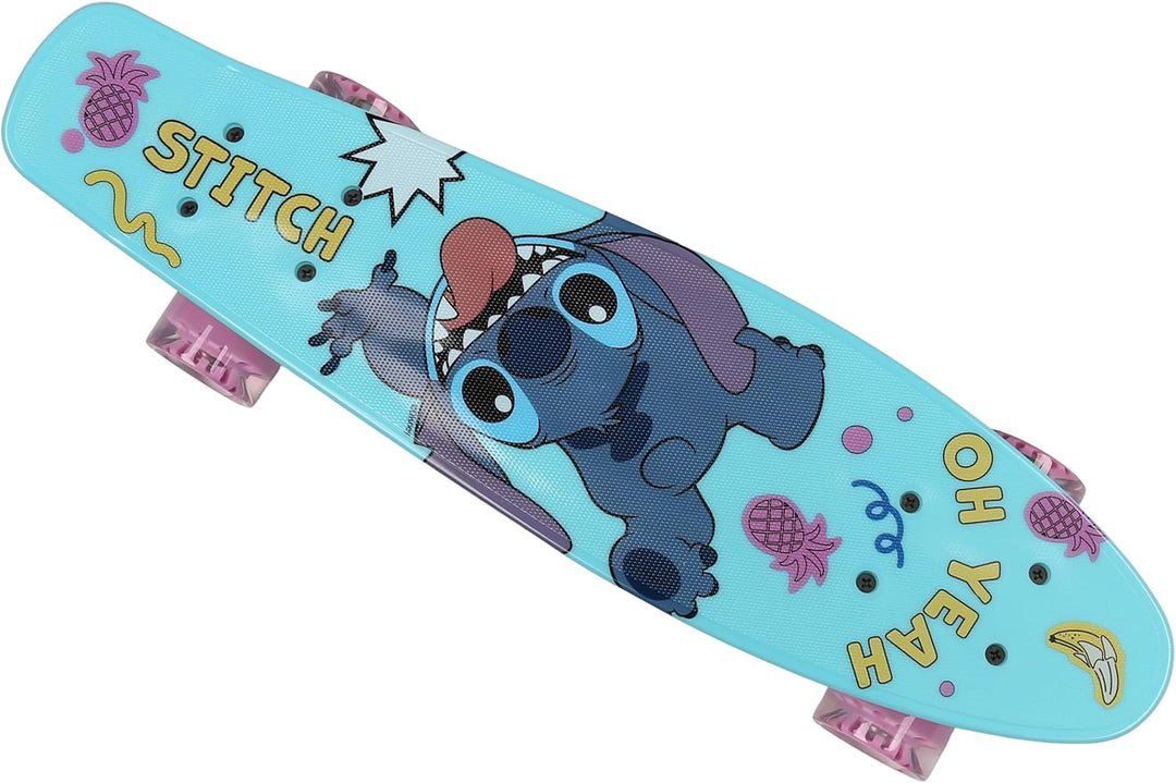 Paw Patrol Chase Holz Skateboard für Jungen 61cm, rutschfestes Brett 20-50kg Stitch 2, Stitch 2