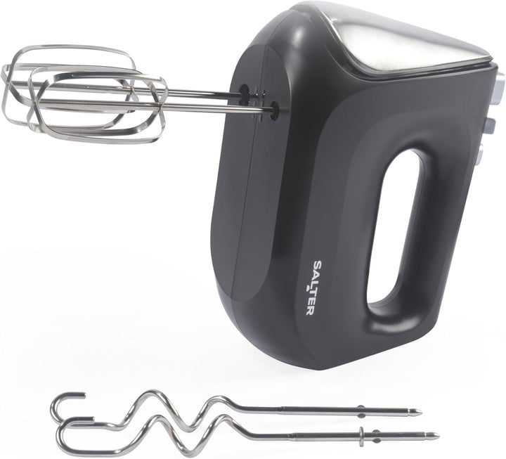 Salter 400W Handmixer – Elektrischer Handrührer zum Backen, 5 Geschwindigkeitsstufen & Turbofunktion