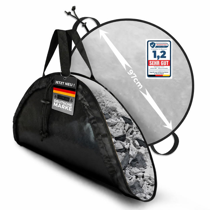 VATERLIEBE Feuerfeste Unterlage – Hitzebeständige Matte für Kohle & Asche – 100% Flammschutz – Für G