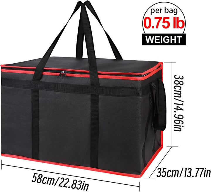 XXXL Isolier-Kühltasche aus Oxford-Stoff，Spritzwassergeschützt, zusammenklappbar & stabil mit Trageg