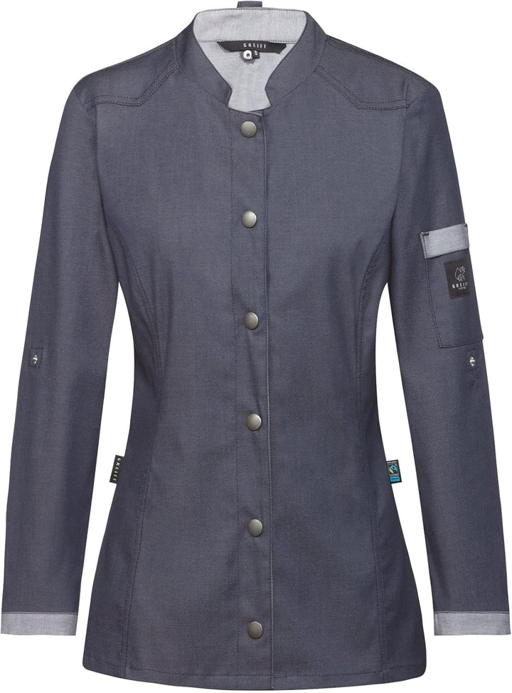 Greiff Gastro Moda Cuisine Damen Kochjacke Bikerstyle Regular