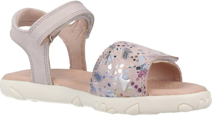 Geox Mädchen J Haiti Girl Sandal 24 EU Rose, 24 EU Rose