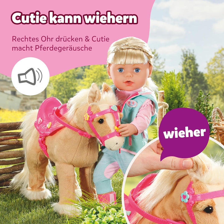 BABY born, Puppenpferd, BABY born My Cute Horse, interaktives Pferd mit Lauf- und Soundfunktion, Plü