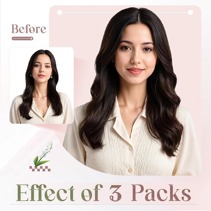 Elailite 10 Stück Tape Extensions Echthaar (15g) + 10 Pcs Invisible Klebeband Haarverlängerung Klebe