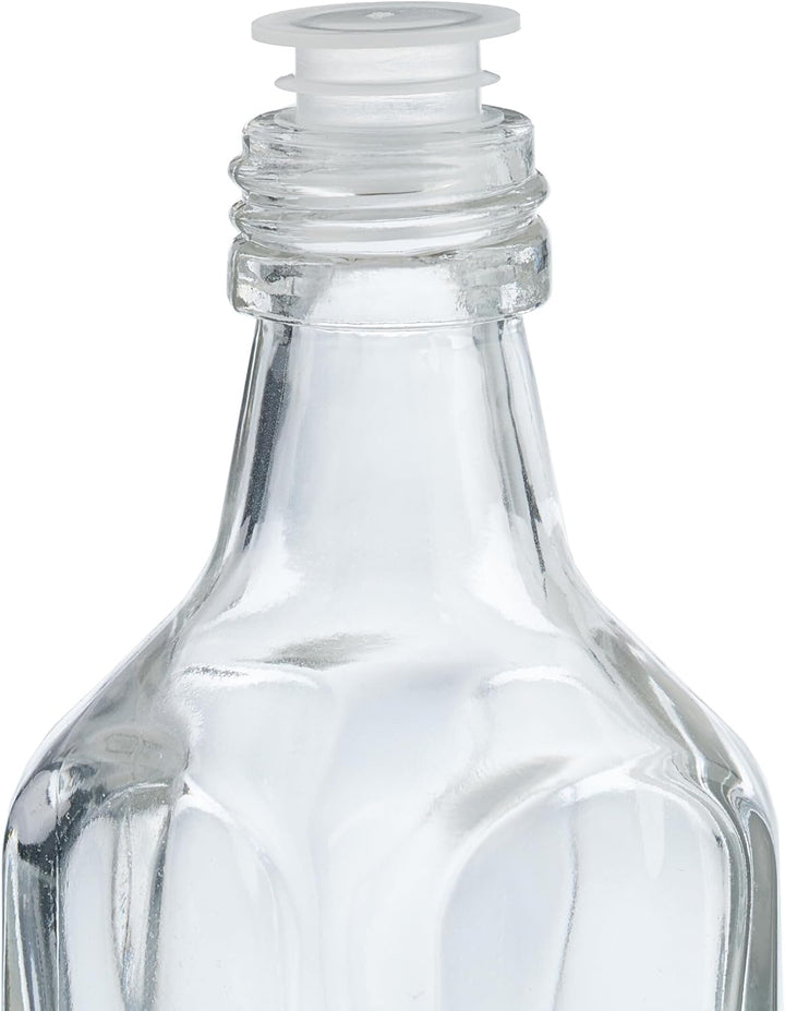 Relaxdays kleine Flaschen, 20er Set, 50 ml, Glasflaschen zum Befüllen, Schraubverschluss & Korken, t