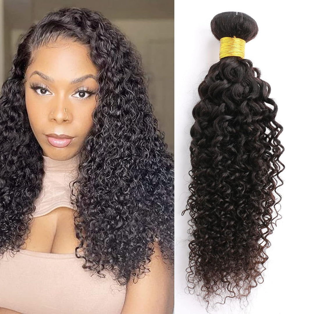 Huarisi 1 Bundles of Curly Brazilian Hair 18” Grade 9a Unprocessed Kinky Curly Human Hair Bundles Re