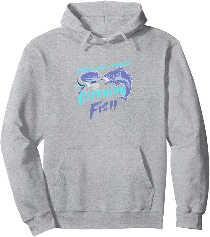 Fischer beschäftigt mit Fischfang Forellenfischer Pullover Hoodie