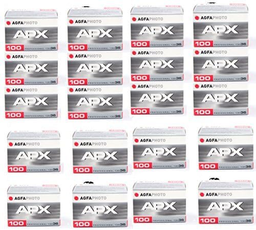 AgfaPhoto APX 100 Prof 135-36 schwarz / weiss Film (20-er Pack bis zu 720 Aufnahmen) 20 Stück 100 AS