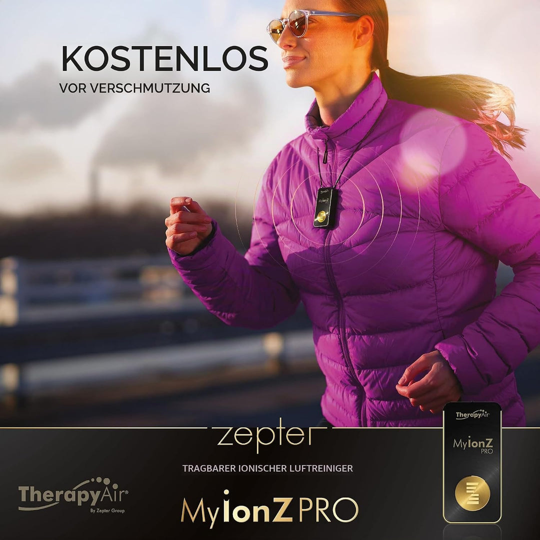 Zepter MYIONZ PRO Tragbarer Luftreiniger, Weiss, 20 Millionen Negative Ionen pro cm3, Elektrostatisc