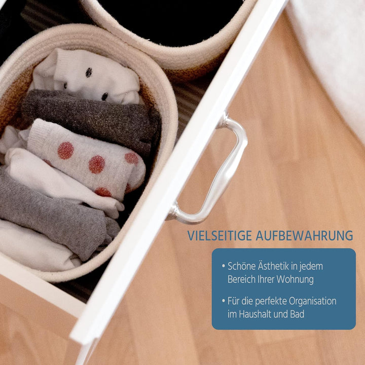 Bjørkstrøm® Aufbewahrungskorb 3er Set - Original Körbchen von Bjørkstrøm® für Bad, Wohn- und Schlafz