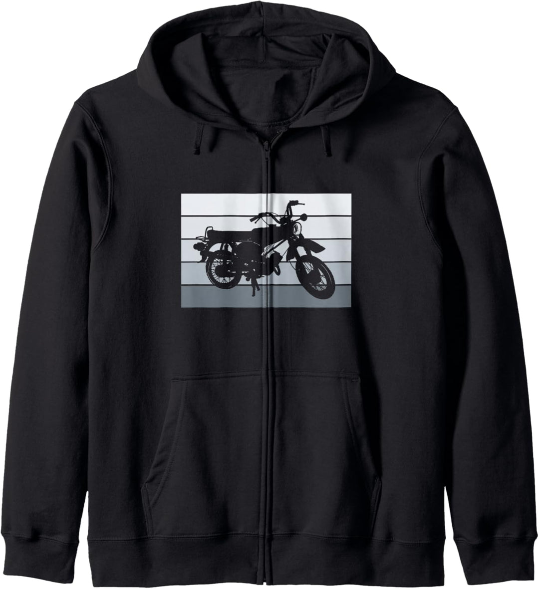 Simson DDR Moped Zweitakt S51 Vintage Grafik Kapuzenjacke