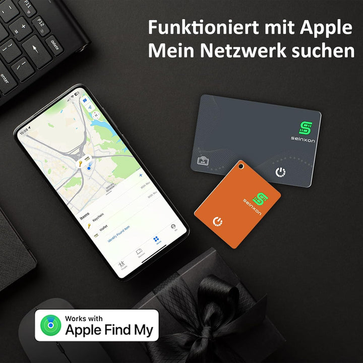 Brieftaschen-Tracker, RFID-Blockierkarte und Mini-Schlüsselanhänger, Artikelfinder mit Ladeclip, fun